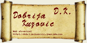 Dobrija Kuzović vizit kartica